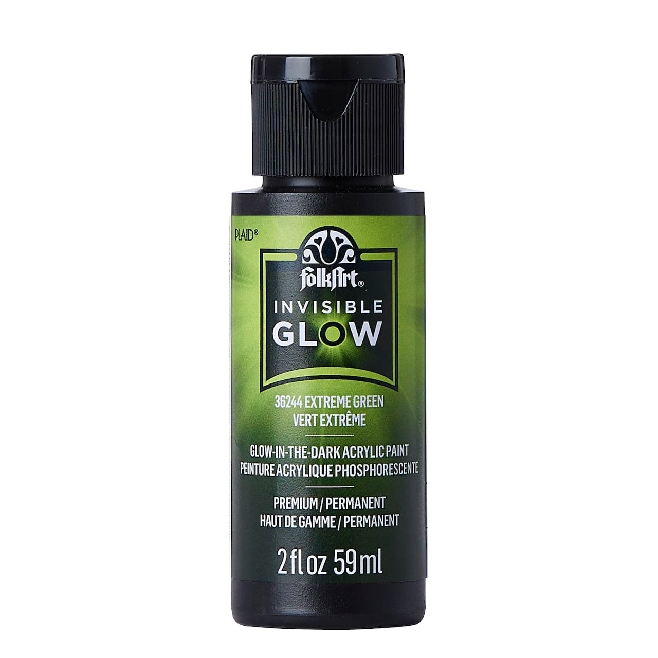 12 Pack: FolkArt&#xAE; Invisible Glow in the Dark Acrylic Paint